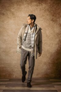 メンズブランドのファッション撮影