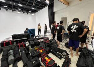 鳴子おどりチーム「笑”」の皆様にスタジオをご利用いただきました。